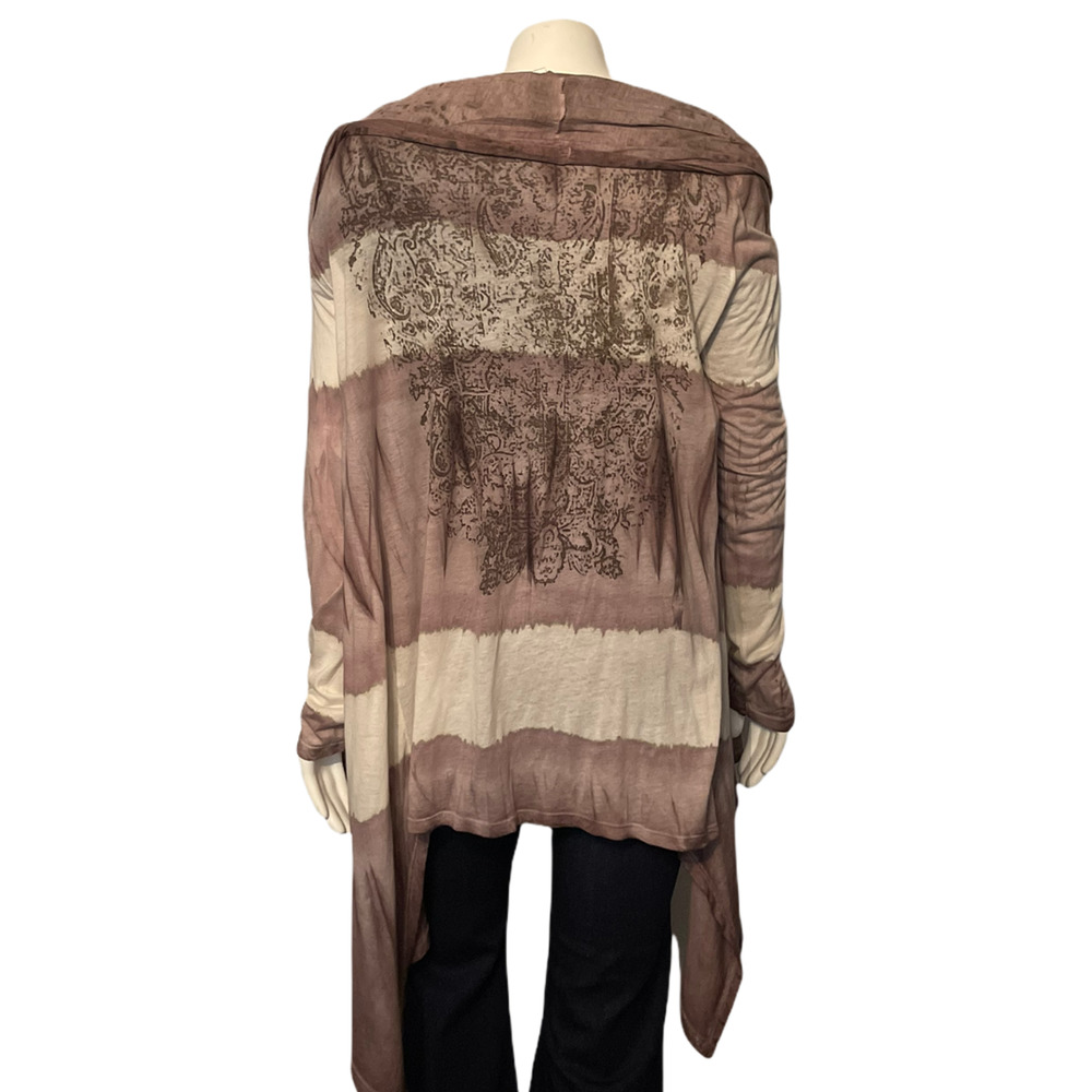 AllSaints Spitalfields brown tie dyed cardigan 10, boho, festival. western